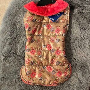 Reversible Dog Puffer Coat in Beautiful Fall Colors!  Size M/L  New With Tags